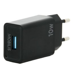 Cargador de Coche Mobilis Universal 10.5W USB-A Type-C Negro