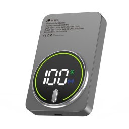 Power Bank Inalámbrico Leotec 10000mAh 20W Gris