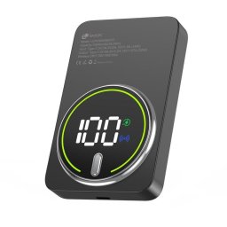 Power Bank Inalámbrico Leotec 10000mAh 20W Negro