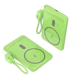 Power Bank Inalámbrico Leotec 5000mAh 20W Verde