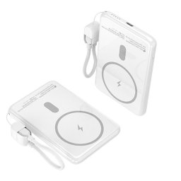 Power Bank Inalámbrico Leotec 5000mAh 20W Blanco
