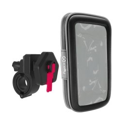 Soporte activo Celly SNAPFLEX para teléfono móvil bicicleta coche scooter negro