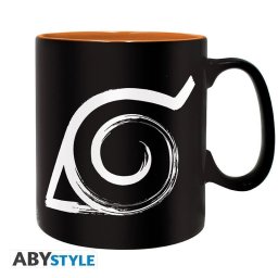 Taza ABYSTYLE Naruto Shippuden Konoha 0,46 L Cerámica Negra