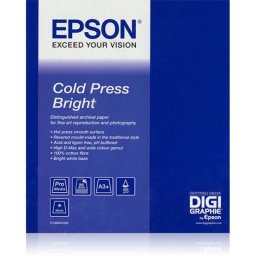 Papel Artístico Epson Cold Press Bright 60" x 15 m
