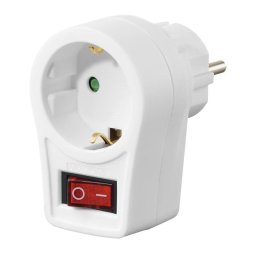 Adaptador Hama 00223212 Tipo F 1 Toma con Interruptor Blanco 230 mm