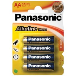 Pilas Panasonic Alcaline AA LR6 4 unidades Azul Oro