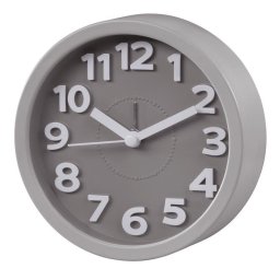 Despertador Analógico Hama Retro Gris con Alarma y Movimiento Silencioso