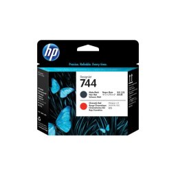 Cabezal de impresión HP DesignJet 744 negro mate/rojo cromático