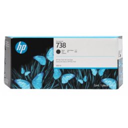 Cartucho de Tinta Negra HP DesignJet 738 de 300 ml
