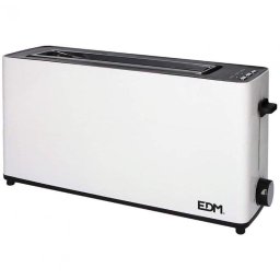 Tostadora EDM White Design 1 Ranura Larga 900W 7 Niveles Recogemigas Blanca