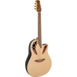Ovation Pro Elite 1768-4S-G USA Natural con ribete negro en el cuerpo