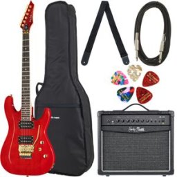 Thomann Guitar Set G41 Translucent Red brillante
