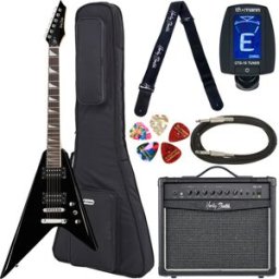 Harley Benton R-10 BK Rock Series Bundle 1 Negro