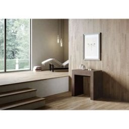 ITAMOBY Consola extensible 78x47/299 cm Allin nogal extensiones internas