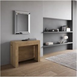 ITAMOBY Consola extensible 90x42/302 cm Evolve roble natural extensiones internas