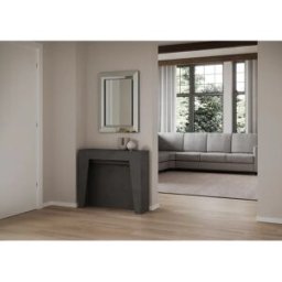 ITAMOBY Consola extensible 90x25/211 cm Anea antracita espatulado extensiones internas