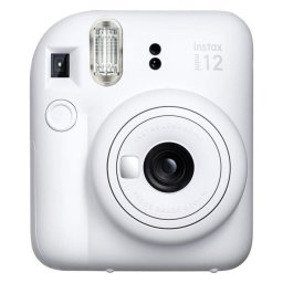 Cámara Instantánea Fujifilm Instax Mini 12 Pack Iconique 20 Hojas Flash Blanco