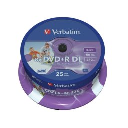 DVD Verbatim 43667 8,5 GB DVD+R DL 25 unidades Eje