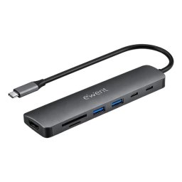 Dock Multipuerto USB-C 7 en 1 Ewent EW1152 HDMI 4K 60Hz 100W PD