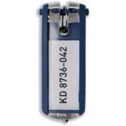 Llavero Durable Key Clip Azul 25 mm x 68 mm 6 piezas