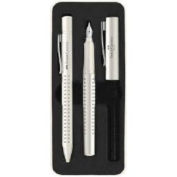 Juego de bolígrafos Faber-Castell 201527 Blanco 2 piezas