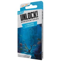 Juego de mesa Unlock! Mini El Corazón del Océano Asmodee 30 cartas 30-45 min