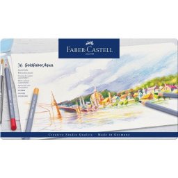 Lápiz acuarelable Goldfaber Aqua estuche x36 Faber-Castell