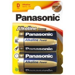 Pilas Panasonic Alcaline LR20 D 1,5 V 2 piezas Azul Oro