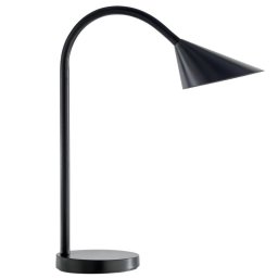 Lámpara de Escritorio LED Unilux 400077402 Negro Brazo Flexible 4W Oficina