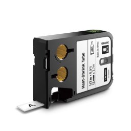 Cinta para impresora de etiquetas DYMO XTL tubo termorretráctil 12 mm negro sobre blanco