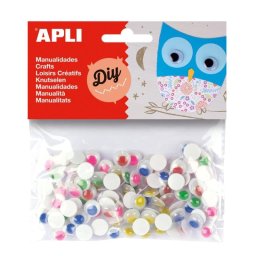 Kit de manualidades para niños APLI Ojos móviles adhesivos 100 piezas