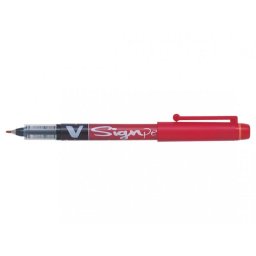 Bolígrafo Pilot V-Sign Cilíndrico Rojo 0,6 mm Medio