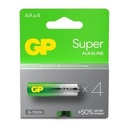 Pila GP Batteries Super Alkaline GP15A AA LR06 1,5 V 4 unidades