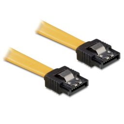 Cable SATA Delock 0,3 m Amarillo Conexión Interna