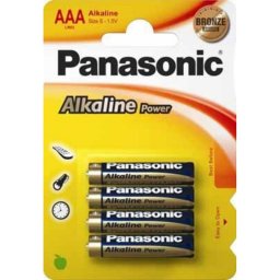 Pilas Panasonic Alcalinas AAA LR03APB 1,5 V 4 piezas Azul Oro