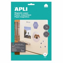 Papel Magnético A4 APLI 650 g/m² Pack 8 Hojas Impresión Inkjet