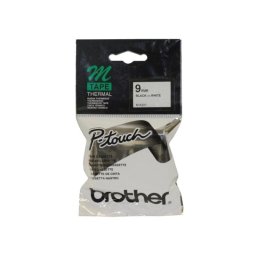 Cinta para impresora de etiquetas Brother MK221 Negro sobre blanco 9 mm x 8 m