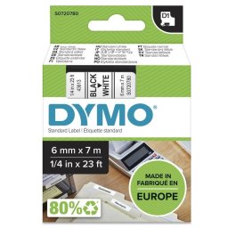 Cinta para impresora de etiquetas Dymo D1 6 mm x 7 m autoadhesiva para LabelManager