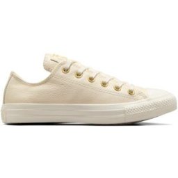 Converse Zapatillas casual de mujer Chuck Taylor All Star Gold Mono Leather . (37) Marfil