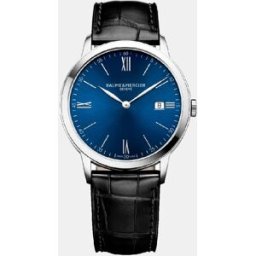 Baume & Mercier Reloj de hombre Classima M0A10324 de piel negro. Azul
