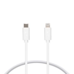 Ksix Cable USB-C/Lightning para iPhone Blanco