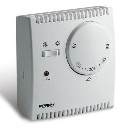 Perry Teg Termostato Analógico de Expansión de Gas con Luz Piloto Blanco