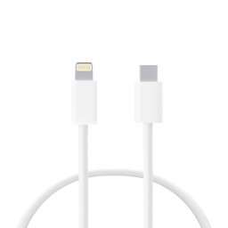 Contact Cable de Carga y Datos USB-C a Lightning 27W Power Delivery Carga Rápida 1m Blanco