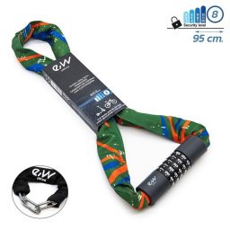 Candado De Contraseña Ewlk022 Funda Tela Roja