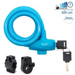 Candado De Llave Ewlk002 Azul