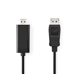 Adaptador de Cable NEDIS CCGL37100BK10 DisplayPort a HDMI 1 m Negro