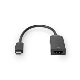 Adaptador de cable de vídeo Nedis CCGB64652BK02 USB-C a HDMI 0,2 m negro