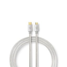 Cable USB Nedis CCTB60650AL20 2 m Micro-USB B a USB C aluminio
