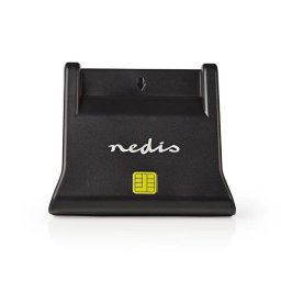 Lector de tarjetas Nedis CRDRU2SM3BK USB 2.0 Negro ABS SmartMedia