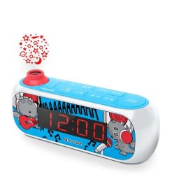 Reloj Despertador Muse M-167 KDB Digital LED Proyección FM/MW Rojo